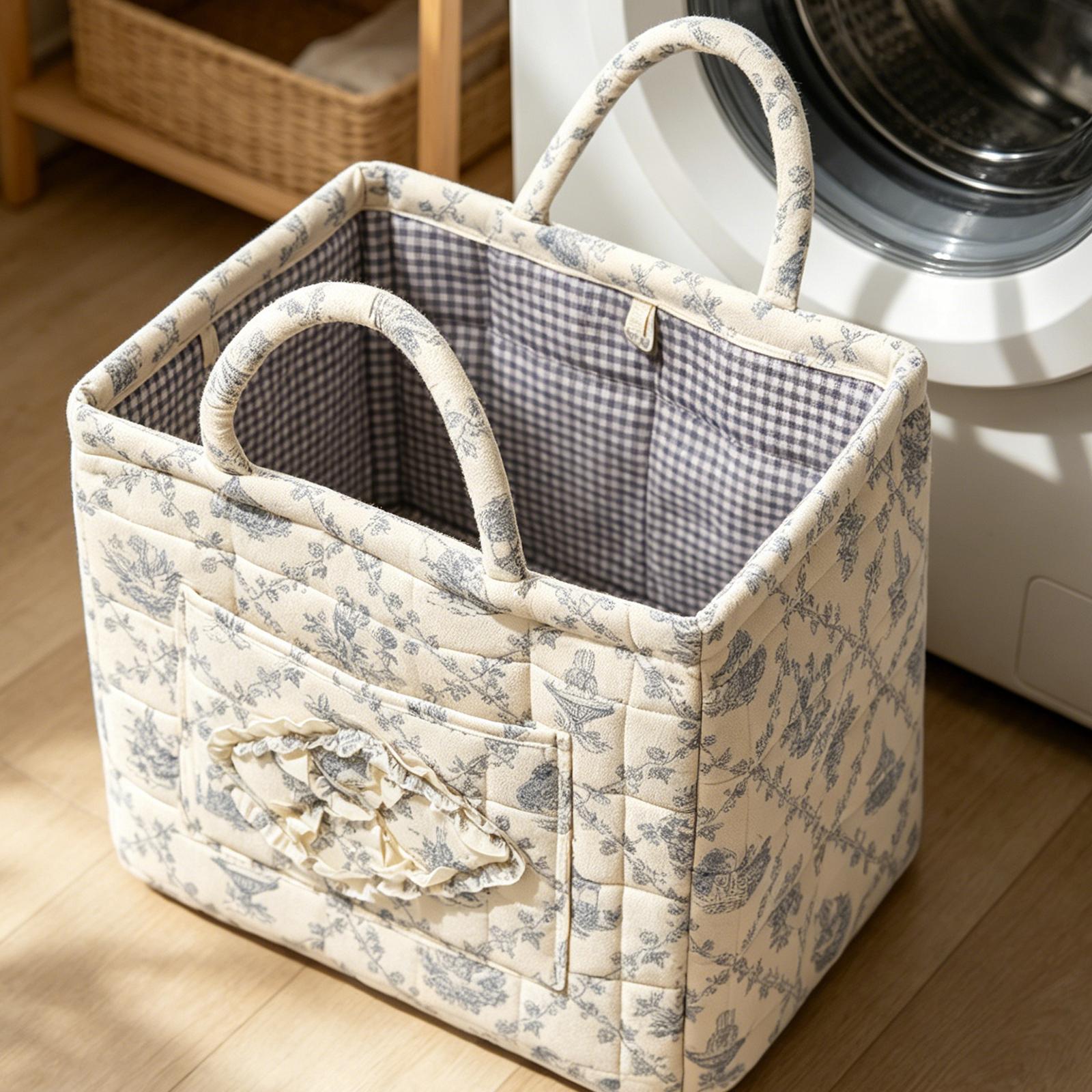 Floral Aesthetic Fabric Storage Basket Boho Foldable Organizer Bin with Handles Laundry Baskets for Books Towels and Clothes
Floral Aesthetic Fabric Storage Basket Boho Foldable Organizer Bin with Handles Laundry Baskets for Books Towels and Clothes