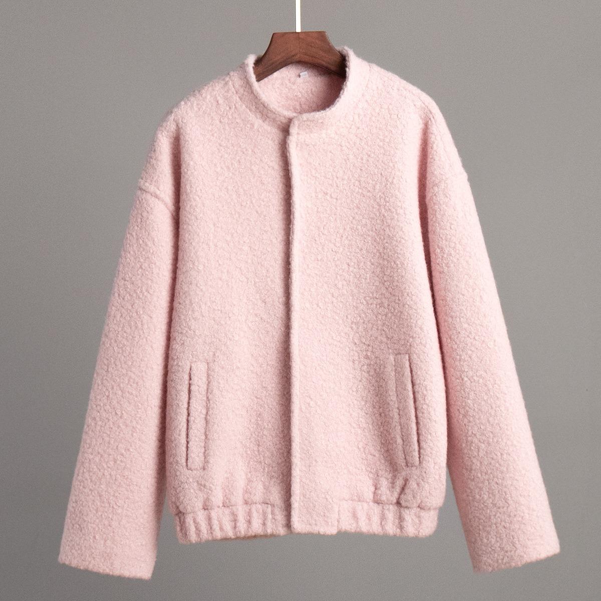 Winter New Pink Fuzzy Jacket, Casual Lapel Drop Shoulder Short Fleece Coat, European & American Style S розовый
Winter New Pink Fuzzy Jacket, Casual Lapel Drop Shoulder Short Fleece Coat, European & American Style S розовый
