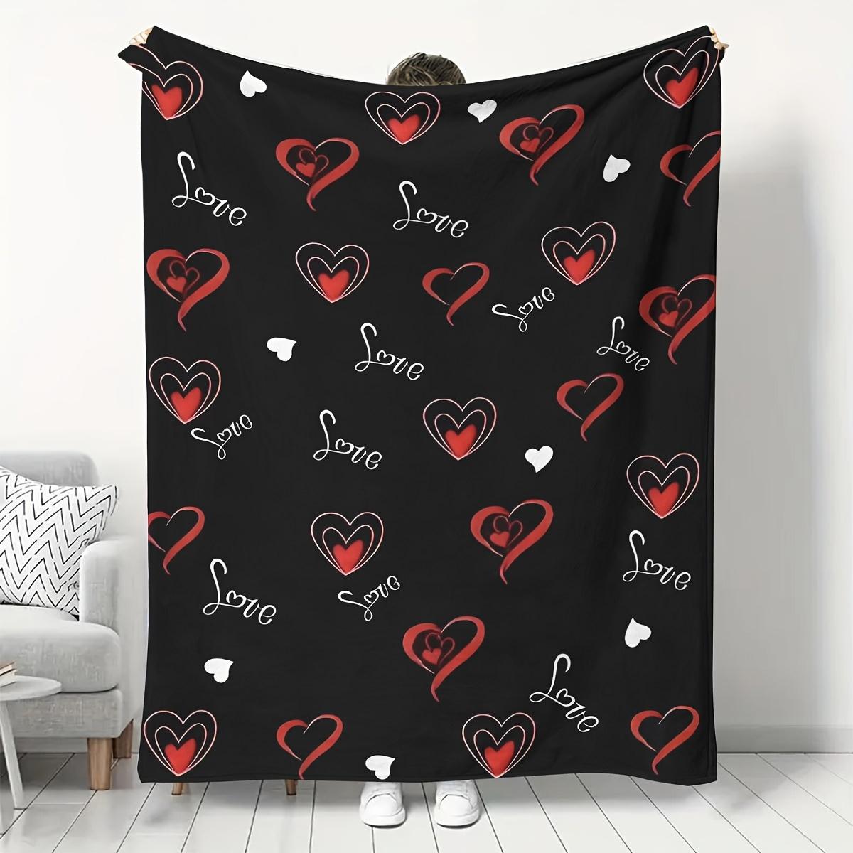 Black heart plaid blanket Valentine s Day plaid blanket soft and comfortable suitable for sofa bed outdoor birthday holiday gift 100x150cm
Black heart plaid blanket Valentine s Day plaid blanket soft and comfortable suitable for sofa bed outdoor birthday holiday gift 100x150cm
