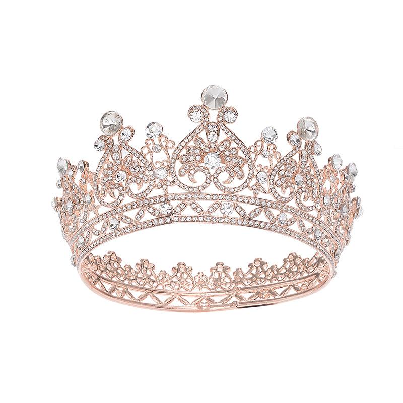Высококачественная свадебная корона из сплава со стразами, круглая корона, тиара, свадебное платье, аксессуары, ювелирные изделия
Высококачественная свадебная корона из сплава со стразами, круглая корона, тиара, свадебное платье, аксессуары, ювелирные изделия