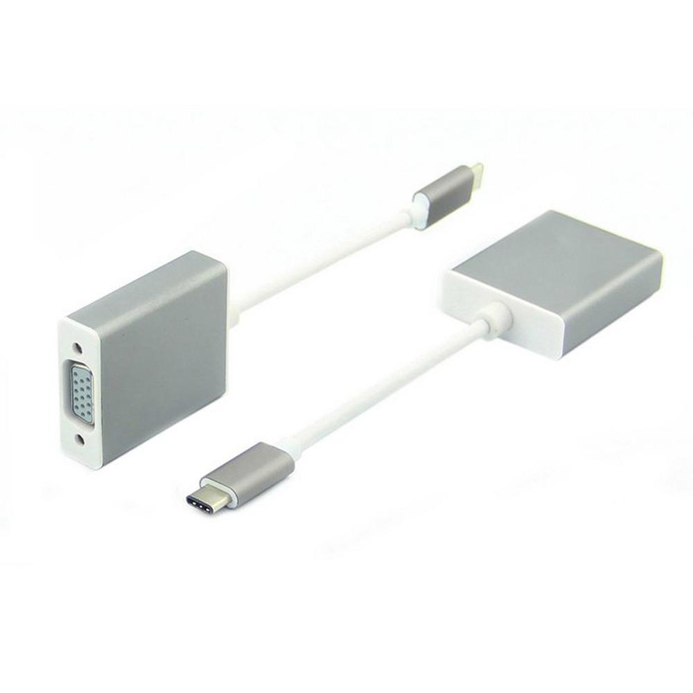 USB-C USB 3.1 Type C to VGA 1080p HDTV Adapter Cable for 2015 New 12 Inch Macbook Silver Color
USB-C USB 3.1 Type C to VGA 1080p HDTV Adapter Cable for 2015 New 12 Inch Macbook Silver Color