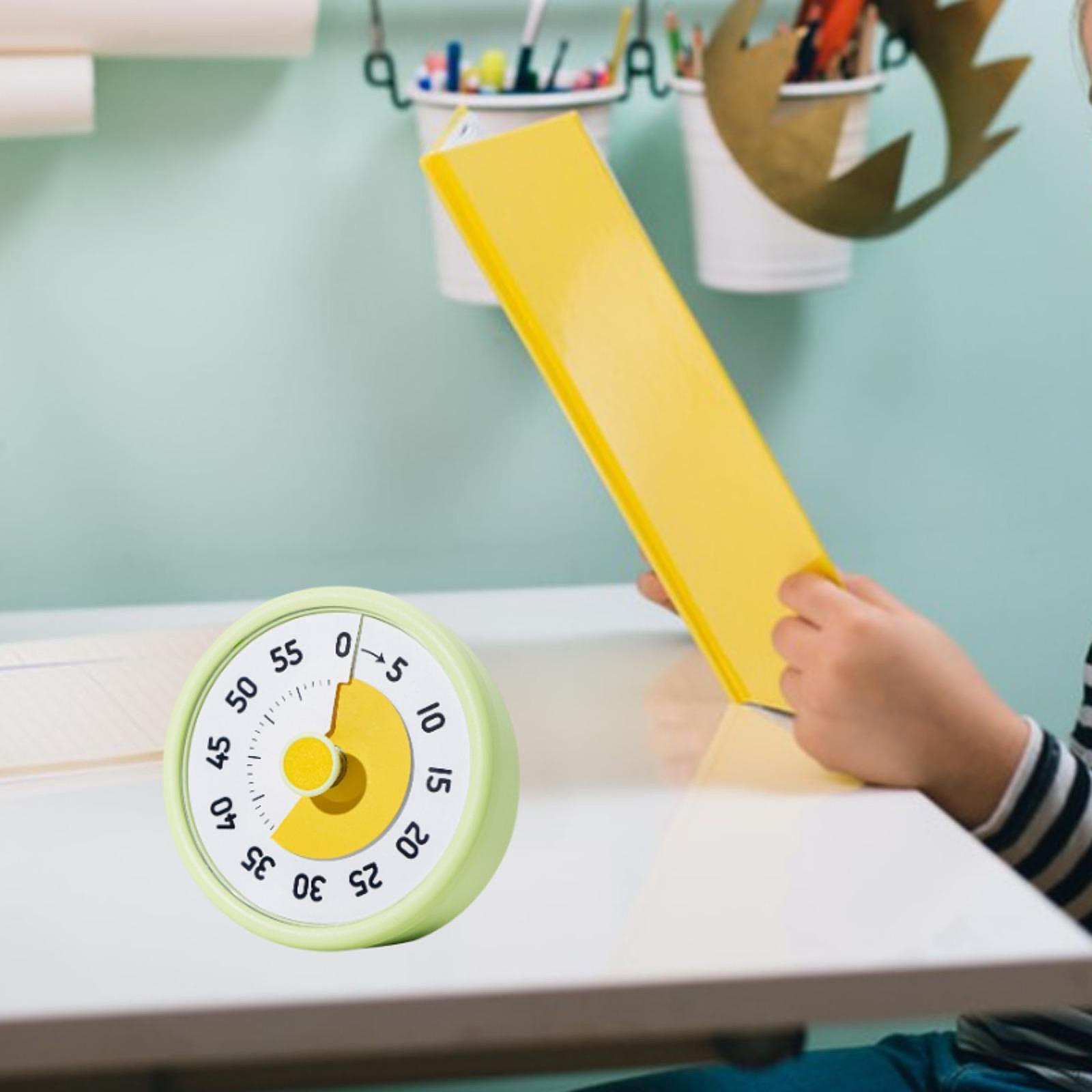 Визуальный таймер на 60 минут с будильником для выпечки, управлением временем и обратным отсчетом с напоминанием о звонке зелёный