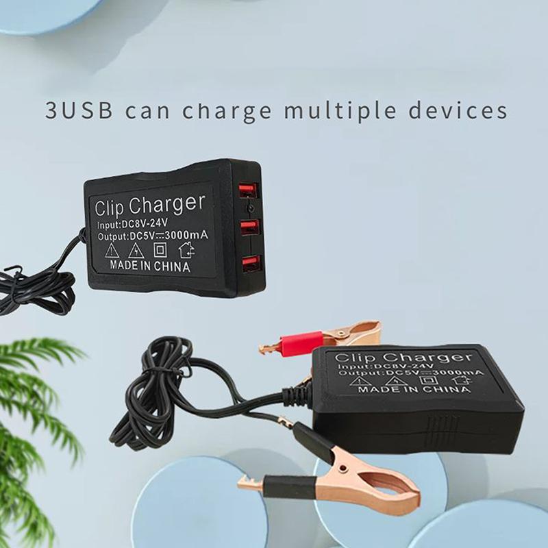 High Performance Dc Converter With Battery Clip 5V 3 Usb Port Dc Power Adapter Buck Charging Module For Phone Tablets ONESIZE
High Performance Dc Converter With Battery Clip 5V 3 Usb Port Dc Power Adapter Buck Charging Module For Phone Tablets ONESIZE