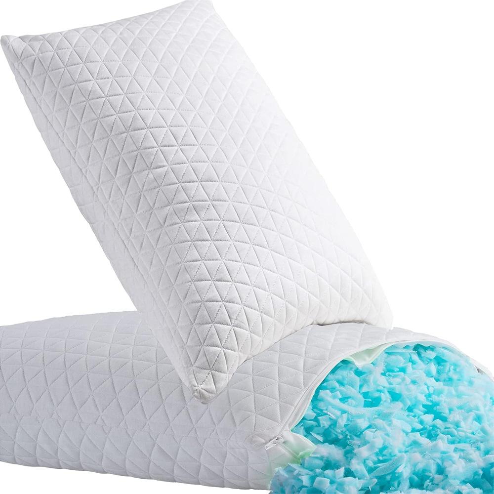 Shredded Memory Foam Pillows for Sleeping,Bed Pillows Queen Size Set of 2 Pack Cooling Adjustable,Good for Side and Back Sleeper queen (pack of 2) белый
Shredded Memory Foam Pillows for Sleeping,Bed Pillows Queen Size Set of 2 Pack Cooling Adjustable,Good for Side and Back Sleeper queen (pack of 2) белый