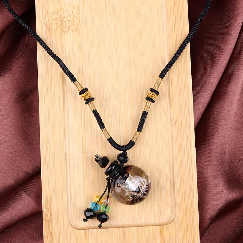 Portable Baroque Glass Perfume Bottle Necklace Hanging Decor Essential Oil Vials Aroma Bottle Jewelry Car Air Freshener Pendant
Portable Baroque Glass Perfume Bottle Necklace Hanging Decor Essential Oil Vials Aroma Bottle Jewelry Car Air Freshener Pendant