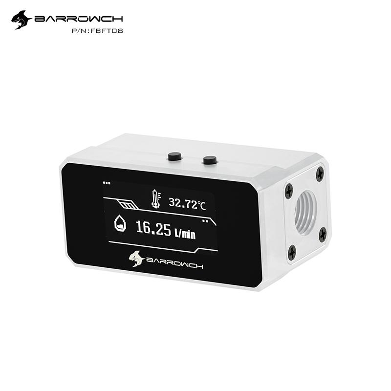 BARROWCH Water Cooling System OLED Digital Display Real-Time Flow Temperature Meter, Temperature Monitoring Alarm,FBFT08 FBFT08 білий
BARROWCH Water Cooling System OLED Digital Display Real-Time Flow Temperature Meter, Temperature Monitoring Alarm,FBFT08 FBFT08 білий