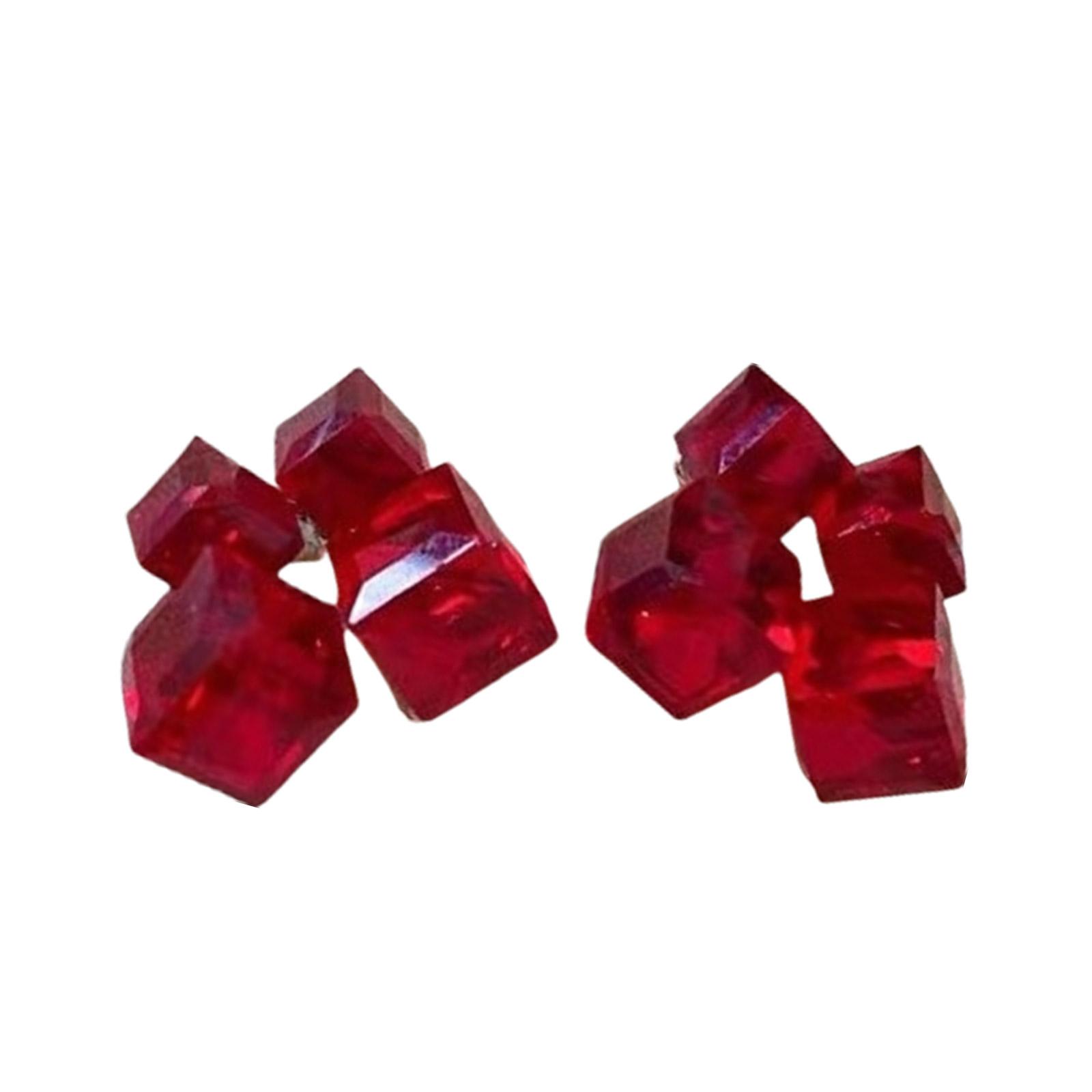 3D Кристальные серьги-пусеты в виде кубиков сахара, стереоскопические квадратные геометрические серьги, стильные украшения для вечеринок и свадеб красный
3D Кристальные серьги-пусеты в виде кубиков сахара, стереоскопические квадратные геометрические серьги, стильные украшения для вечеринок и свадеб красный