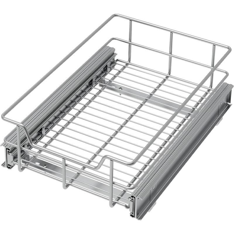 Slide-Out Drawer Organizer for Cabinets, 9×17in Heavy-Duty Chrome Caddy, Smooth Slides for Kitchen Bathroom Pantry Storage XL
Slide-Out Drawer Organizer for Cabinets, 9×17in Heavy-Duty Chrome Caddy, Smooth Slides for Kitchen Bathroom Pantry Storage XL