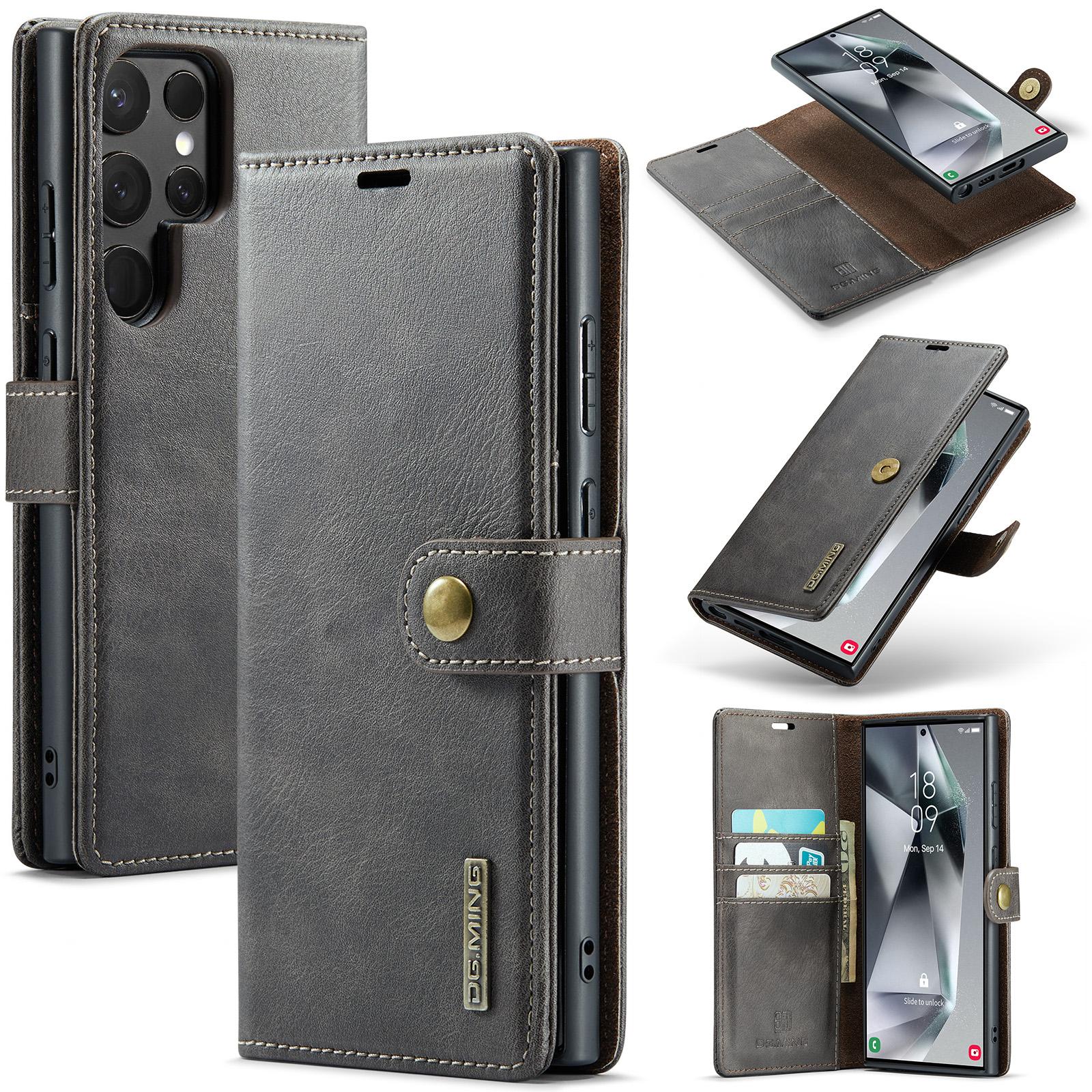 D.GMING For Samsung Galaxy S24 Ultra 2-in-1 Removable Magnetic Flip PU Leather Case Card Slots Wallet Phone Cover сірий колір
D.GMING For Samsung Galaxy S24 Ultra 2-in-1 Removable Magnetic Flip PU Leather Case Card Slots Wallet Phone Cover сірий колір