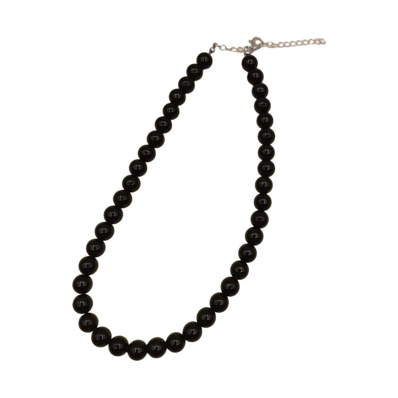 Round Beads Necklace Elegant Black Beads Necklaces Beads Choker Party Jewelry Perfect Birthday Gift for Women Girls 10mm
Round Beads Necklace Elegant Black Beads Necklaces Beads Choker Party Jewelry Perfect Birthday Gift for Women Girls 10mm