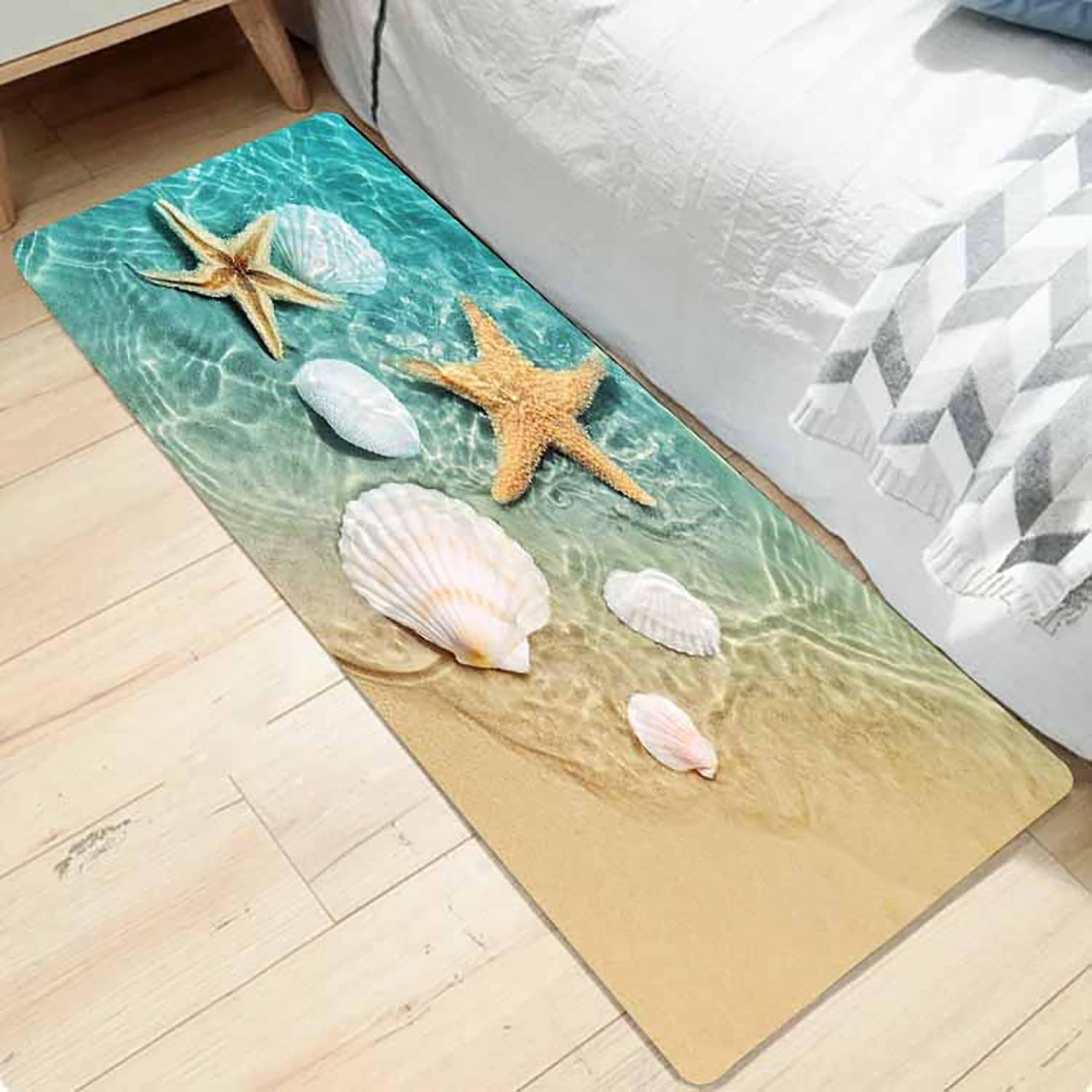 Ocean Beach Scallop Starfish Kitchen Mat Home Decor Carpet for Living Room Bedroom Bedside Foot Pad Non-slip Bathroom Doormat 40x60cm 16x24inch
Ocean Beach Scallop Starfish Kitchen Mat Home Decor Carpet for Living Room Bedroom Bedside Foot Pad Non-slip Bathroom Doormat 40x60cm 16x24inch
