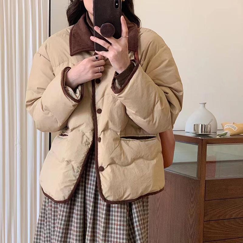 Короткая зимняя куртка-пуховик для женщин из белого утиного пуха, женская новая куртка с отложным воротником S хаки
Короткая зимняя куртка-пуховик для женщин из белого утиного пуха, женская новая куртка с отложным воротником S хаки