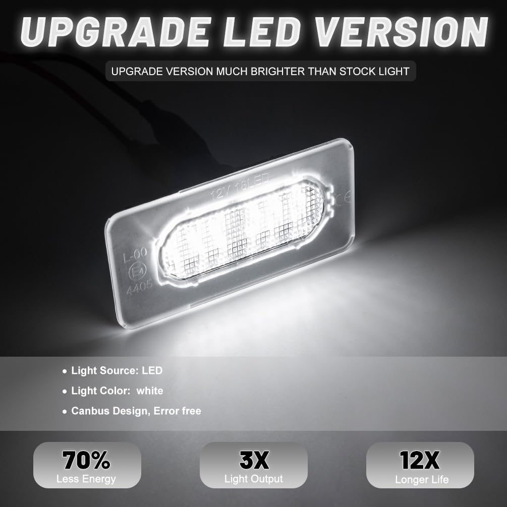 NJSBYL LED License Plate Light Assembly For 2014 2015 2016 2017 2018 Toyoto Corolla Rear Tag Lamp Number Plates Lights, White Direct Fit Replacement
NJSBYL LED License Plate Light Assembly For 2014 2015 2016 2017 2018 Toyoto Corolla Rear Tag Lamp Number Plates Lights, White Direct Fit Replacement