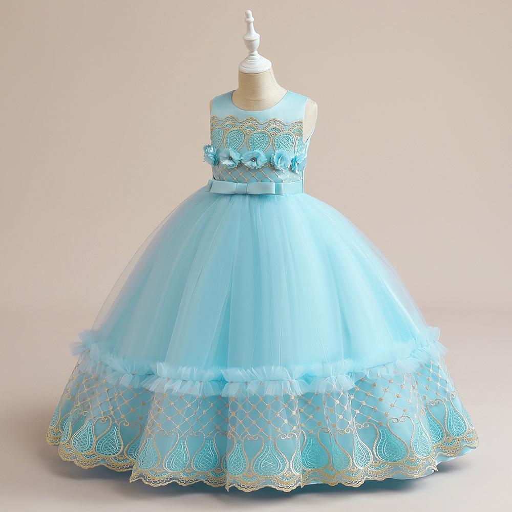 Children s Embroidered Floral Princess Wedding Dress with Mesh Overlay 160cm
Children s Embroidered Floral Princess Wedding Dress with Mesh Overlay 160cm