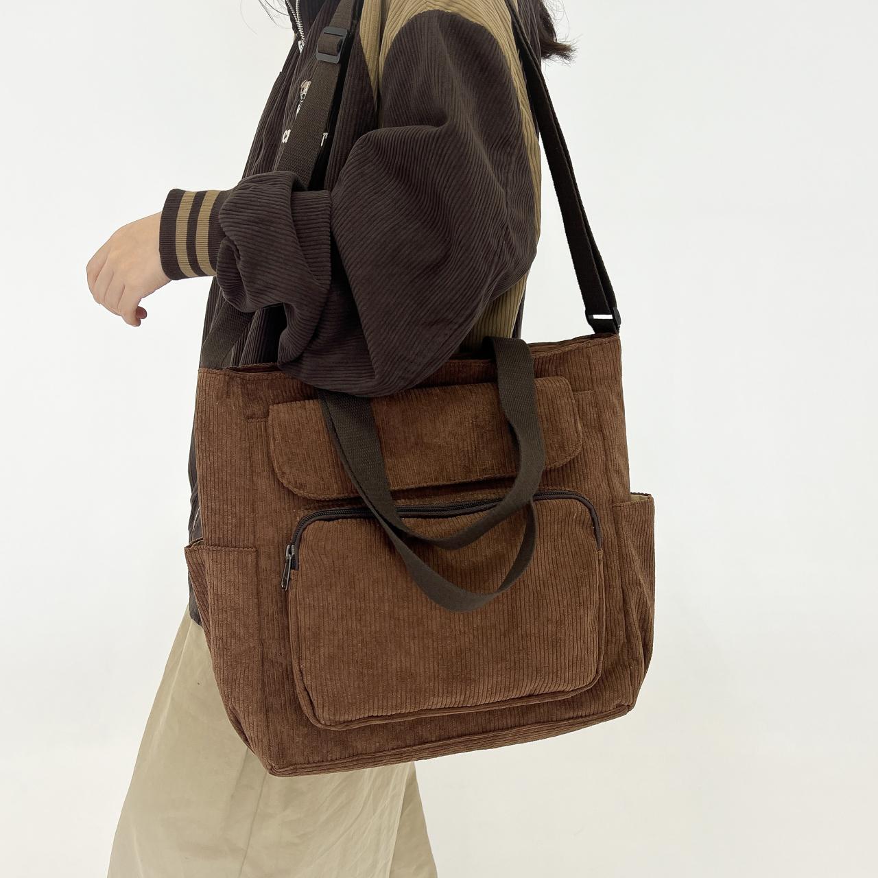 Wear-Resistant Big Tote Bag Large Capacity Multi Pocket Shoulder Bag Female Corduroy Foldable Crossbody Bag Grocery Bag (30cm Max Length 50cm) коричневый
Wear-Resistant Big Tote Bag Large Capacity Multi Pocket Shoulder Bag Female Corduroy Foldable Crossbody Bag Grocery Bag (30cm Max Length 50cm) коричневый
