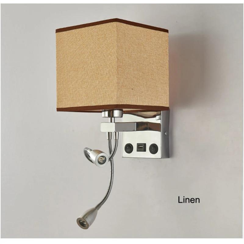 Современный простой USB порт зарядки настенный светильник прикроватный квадратный тканевый настенный светильник для спальни отеля с светодиодным точечным светильником клавишный переключатель Exclude bulb&1 x Led spotlight&No USB льняной
Современный простой USB порт зарядки настенный светильник прикроватный квадратный тканевый настенный светильник для спальни отеля с светодиодным точечным светильником клавишный переключатель Exclude bulb&1 x Led spotlight&No USB льняной
