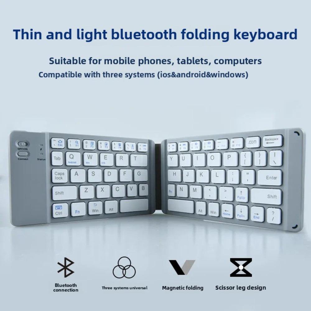 Двойная складная беспроводная клавиатура Bluetooth для iPad, телефона, планшета, портативная, бесшумная, мини, перезаряжаемая чёрный
Двойная складная беспроводная клавиатура Bluetooth для iPad, телефона, планшета, портативная, бесшумная, мини, перезаряжаемая чёрный