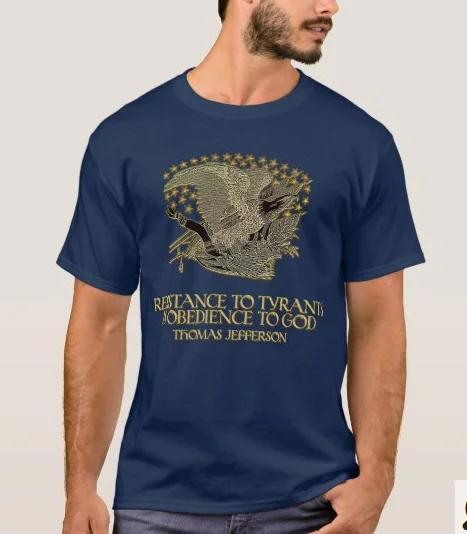 Resistance To Tyrants Is Obedience To God Thomas Jefferson Seal Motto TShirt New 100 Cotton Short Sleeve Casual Mens Tshirt 4XL
Resistance To Tyrants Is Obedience To God Thomas Jefferson Seal Motto TShirt New 100 Cotton Short Sleeve Casual Mens Tshirt 4XL