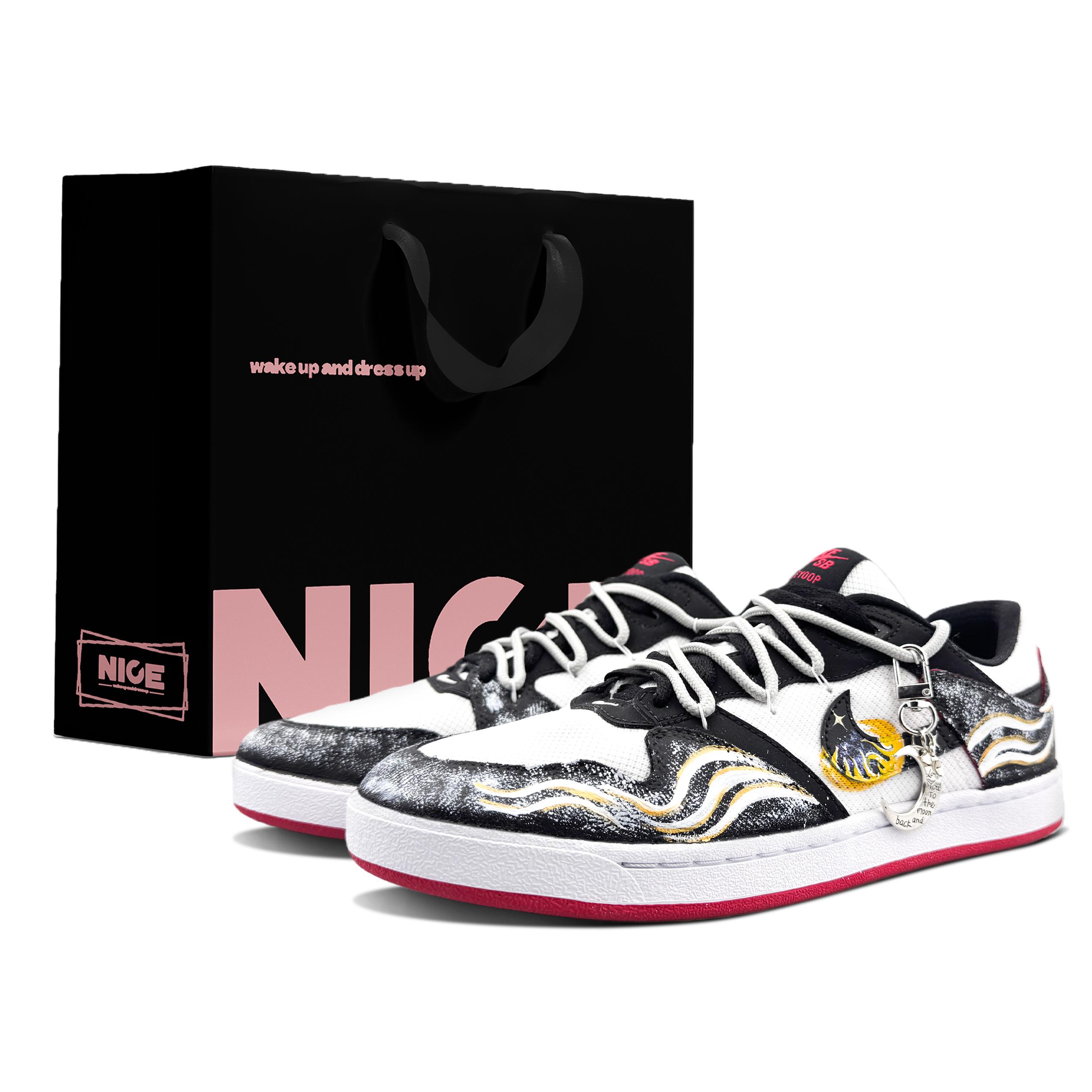 Nike SB Alleyoop Coverage Low top Skateboard Shoes Men s Black White CJ0882-102(Team1702-BOX) 39
Nike SB Alleyoop Coverage Low top Skateboard Shoes Men s Black White CJ0882-102(Team1702-BOX) 39