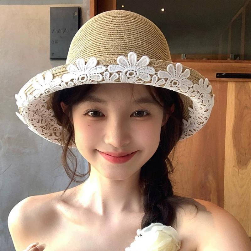 Соломенная шляпа от солнца женская летняя пляжная для отпуска милая кружевная с загнутыми полями элегантная с тенью шляпа рыбака Head circumference 52-58CM белый
Соломенная шляпа от солнца женская летняя пляжная для отпуска милая кружевная с загнутыми полями элегантная с тенью шляпа рыбака Head circumference 52-58CM белый