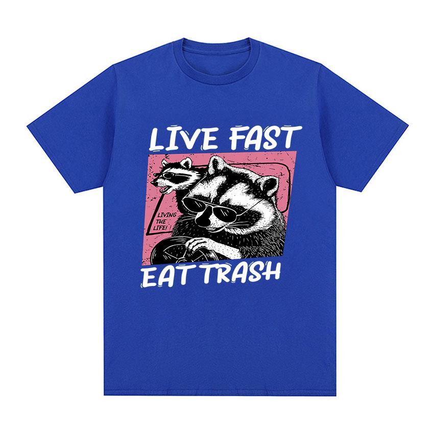 Футболка с рисунком «Забавный енот Live Fast Eat Trash», унисекс, винтажная модная одежда, футболка, мужские уютные футболки большого размера из 100% хлопка
Футболка с рисунком «Забавный енот Live Fast Eat Trash», унисекс, винтажная модная одежда, футболка, мужские уютные футболки большого размера из 100% хлопка