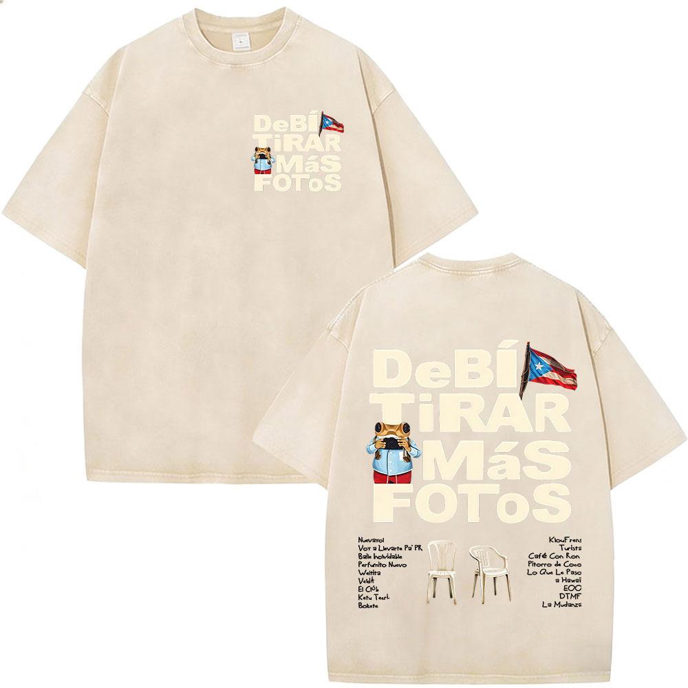 Rapper Bad Bunny Vintage Washed Tshirt Debi Tirar Mas Fotos DTMF World Tour T Shirts Mens Women Fashion Hip Hop Tshirts S
Rapper Bad Bunny Vintage Washed Tshirt Debi Tirar Mas Fotos DTMF World Tour T Shirts Mens Women Fashion Hip Hop Tshirts S