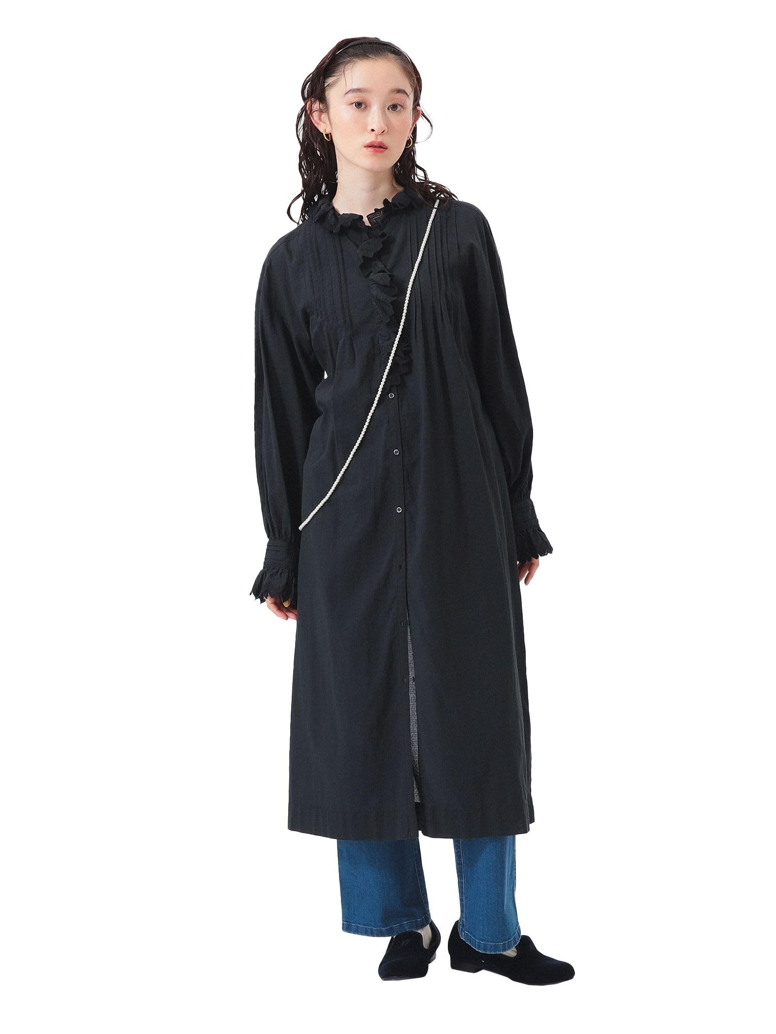 Beams Boy Women s Vintage Ruffle Dress, Black/Free Size
Beams Boy Women s Vintage Ruffle Dress, Black/Free Size