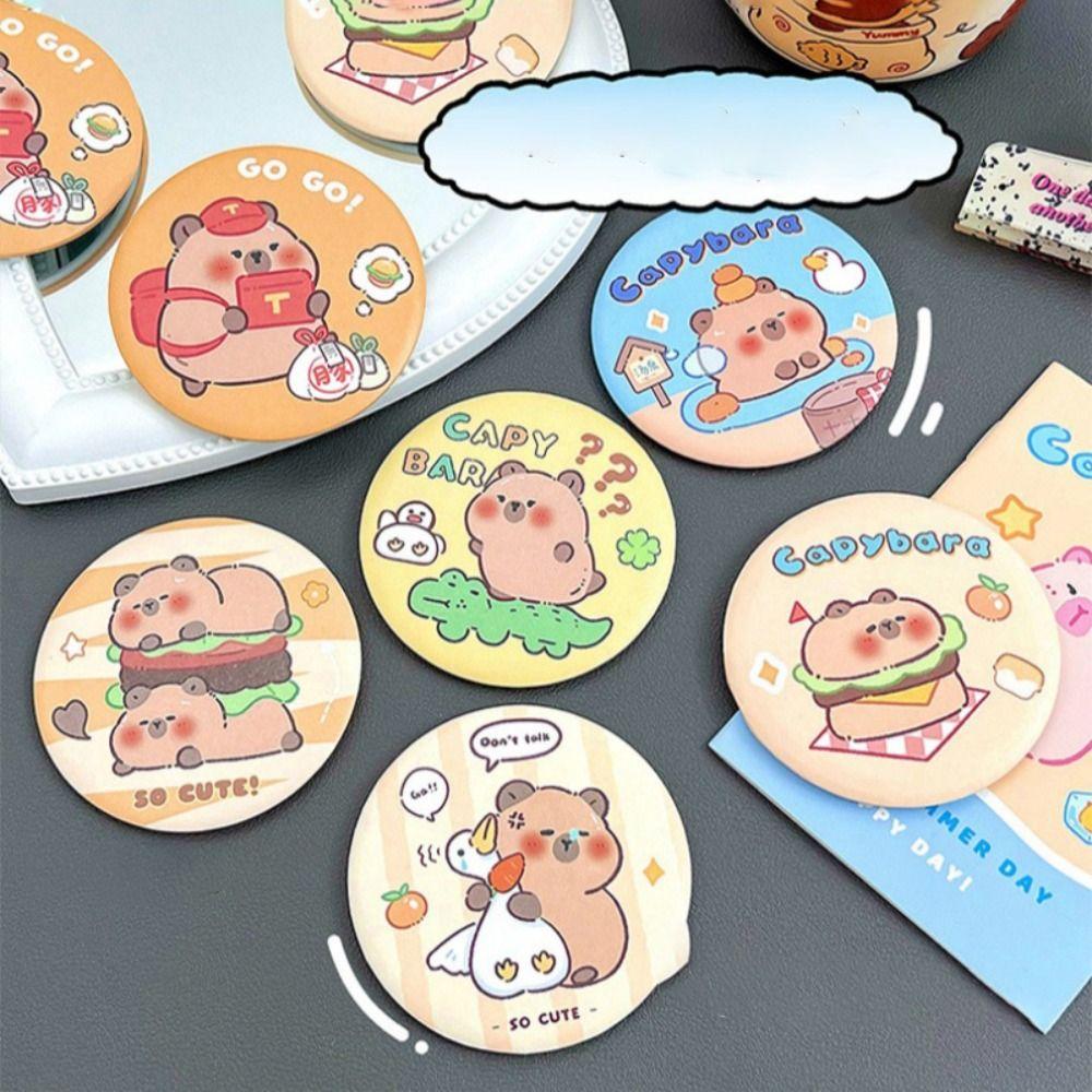 Portable Capybara Small Round Mirror Tinplate Cosmetic Mirror Durable Tinkering Mirror Small Gift style 6
Portable Capybara Small Round Mirror Tinplate Cosmetic Mirror Durable Tinkering Mirror Small Gift style 6