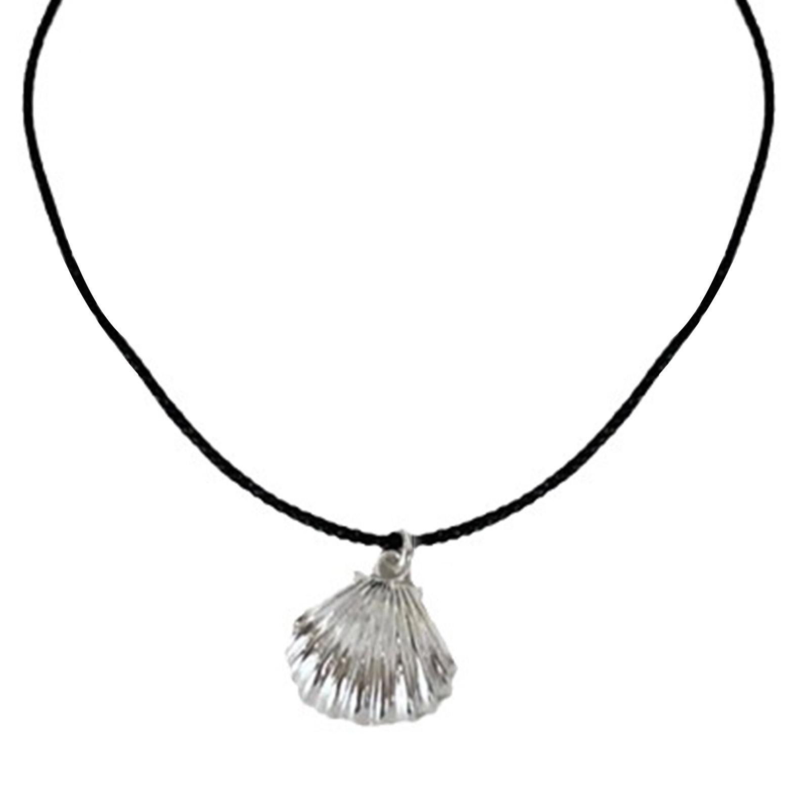 Fashion Shell Pendant Necklace Bracelet Adjustable Black Rope Choker Bracelet Elegant Clavicle Chain Necklace Jewelry 1
Fashion Shell Pendant Necklace Bracelet Adjustable Black Rope Choker Bracelet Elegant Clavicle Chain Necklace Jewelry 1
