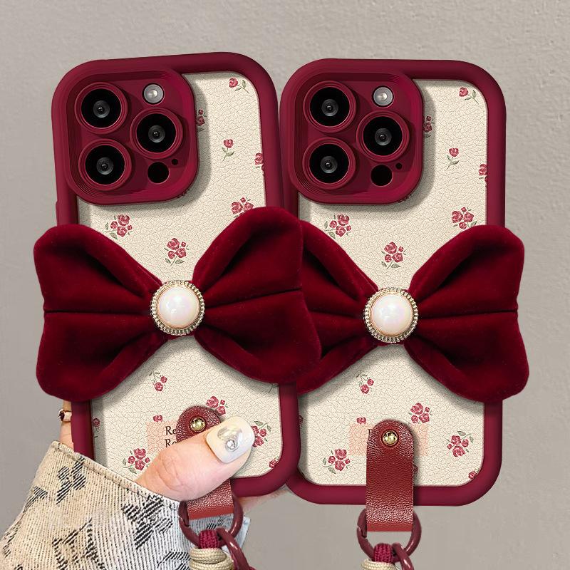 Velvet Bow Lanyard Suitable for Apple 16PRO Mobile Phone Case 15 Floral Lambskin 14 Full Cover Anti-fall XS/XR Redmi Note 9 Pro 5G
Velvet Bow Lanyard Suitable for Apple 16PRO Mobile Phone Case 15 Floral Lambskin 14 Full Cover Anti-fall XS/XR Redmi Note 9 Pro 5G