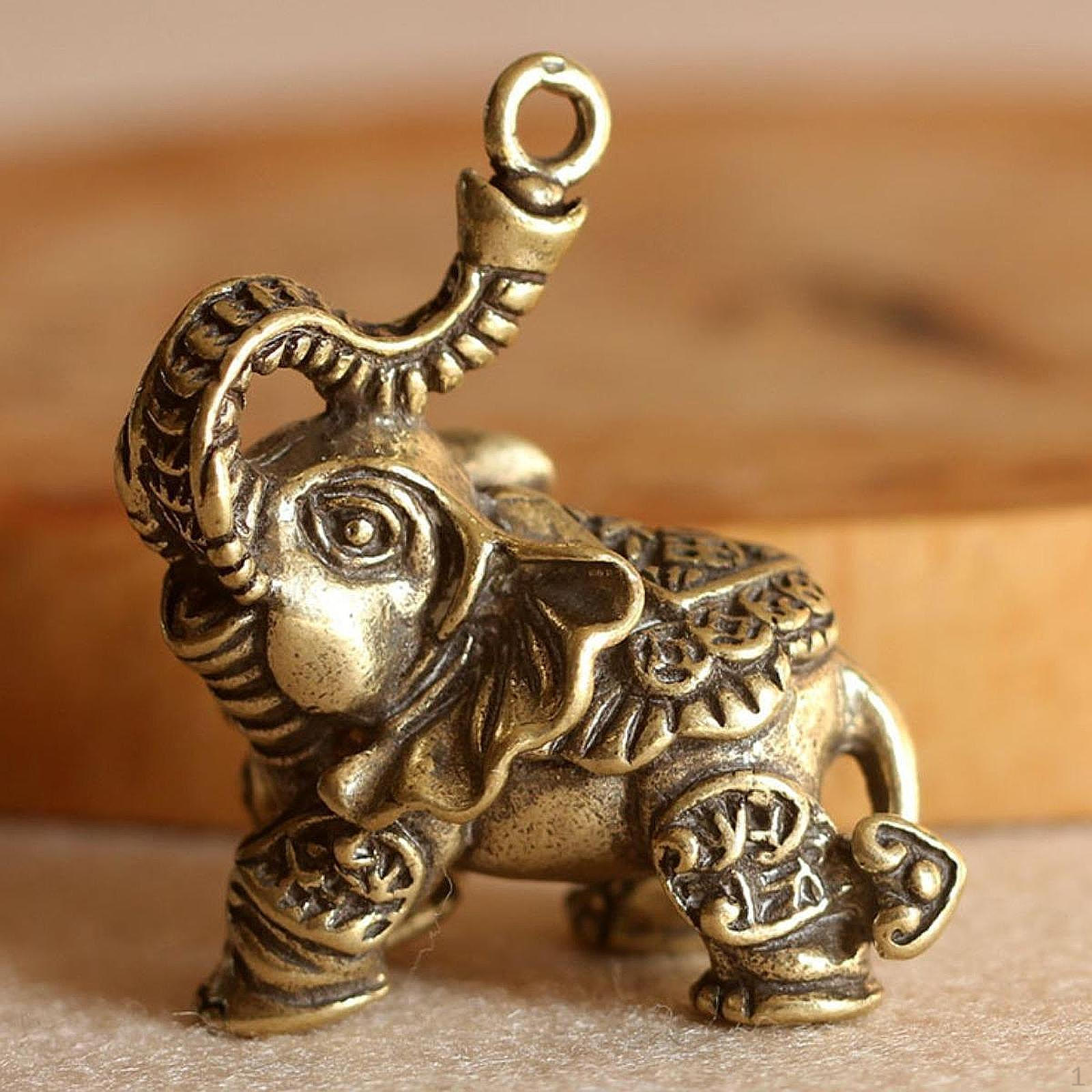 Elephant Keychain Pendant Versatile Sturdy for Bag Charms 1.3x1.3 Inches Brass
Elephant Keychain Pendant Versatile Sturdy for Bag Charms 1.3x1.3 Inches Brass