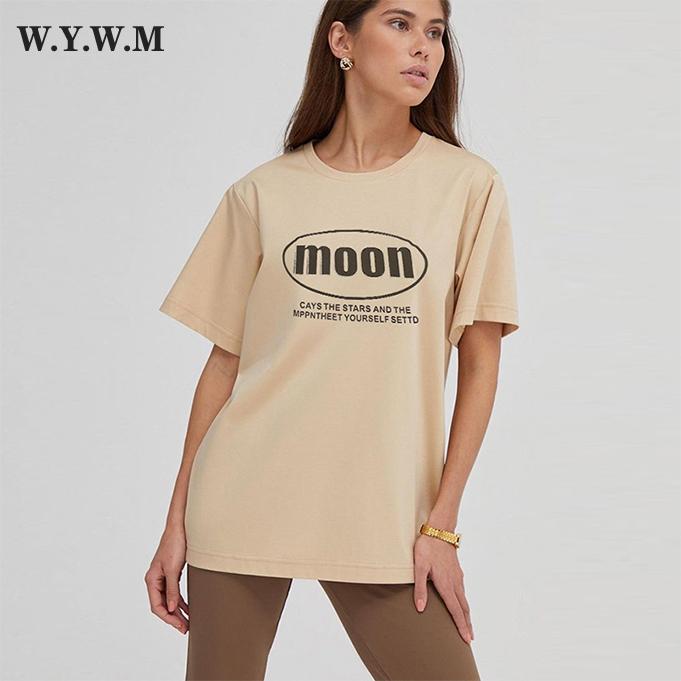WYWM свободные футболки с буквенным принтом, женские футболки с трехмерным принтом и короткими рукавами, женские летние повседневные хлопковые топы 2023
WYWM свободные футболки с буквенным принтом, женские футболки с трехмерным принтом и короткими рукавами, женские летние повседневные хлопковые топы 2023