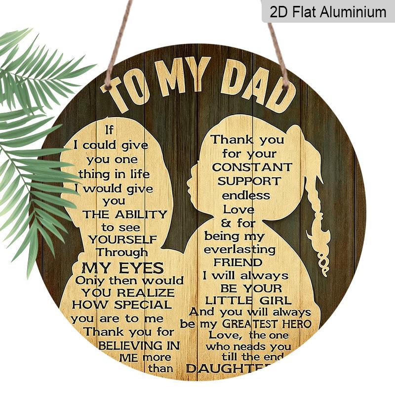 2D Flat Father s Day Themed Aluminum Pendant Available in Various Sizes Heartwarming Father-daughter Silhouettes and Accompanying Text Make This An 7.87×7.87inch
2D Flat Father s Day Themed Aluminum Pendant Available in Various Sizes Heartwarming Father-daughter Silhouettes and Accompanying Text Make This An 7.87×7.87inch