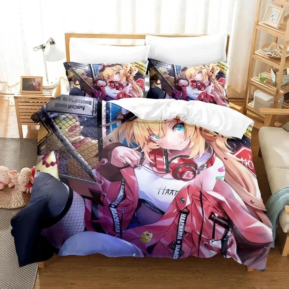 Anime Akai Haato Bedding Set Duvet Cover Bed Set Quilt Cover Pillowcase Comforter king Queen Size Boys Adult Bedding Set EU Single 135x200cm
Anime Akai Haato Bedding Set Duvet Cover Bed Set Quilt Cover Pillowcase Comforter king Queen Size Boys Adult Bedding Set EU Single 135x200cm