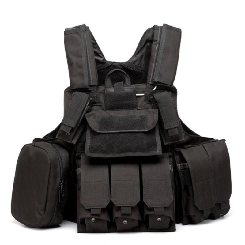 Sports Outdoor Clothing Camouflage Training Combat Vest Quick Release Stab-proof Protective one size чорний
Sports Outdoor Clothing Camouflage Training Combat Vest Quick Release Stab-proof Protective one size чорний