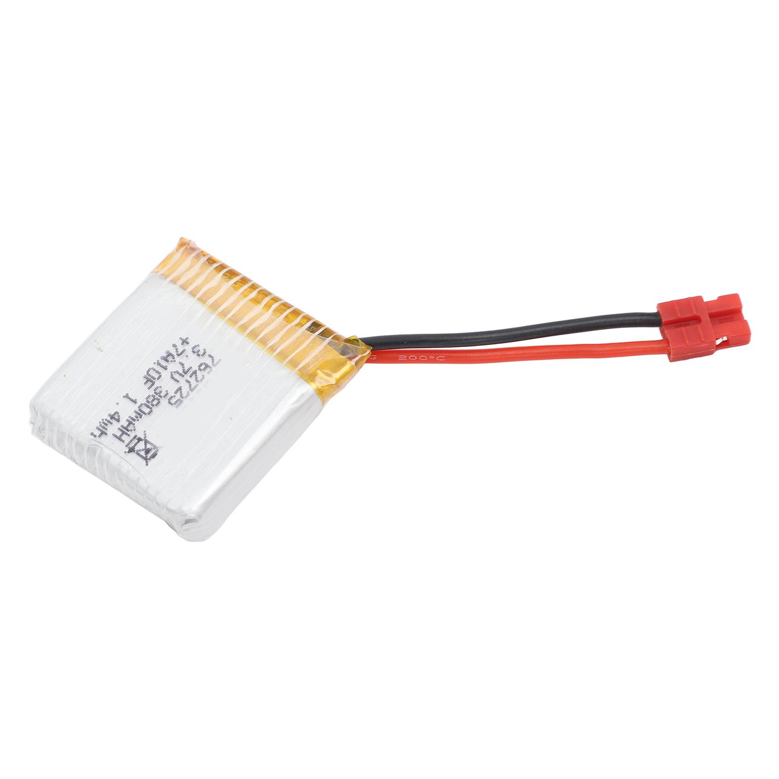 3.7V 380mAh LiPo Battery Rechargeable RC Quadcopter Drone Lithium Polymer Battery Accessory for SYMA X21 X21W X26 X26A
3.7V 380mAh LiPo Battery Rechargeable RC Quadcopter Drone Lithium Polymer Battery Accessory for SYMA X21 X21W X26 X26A