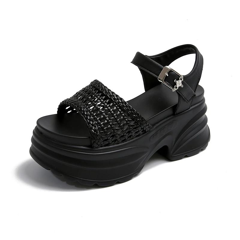 Fashion 8.5CM Fashion Women s Summer Casual Sandals Platform High Heels New Buckle Strap Thick Heels Leather Shoes Chunky Beach Slippers 39 чёрный
Fashion 8.5CM Fashion Women s Summer Casual Sandals Platform High Heels New Buckle Strap Thick Heels Leather Shoes Chunky Beach Slippers 39 чёрный