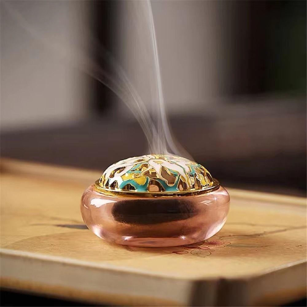 Cute Hollow Incense Stove Easy to Use Mini Aromatherapy Stove Fingertip Glass Incense Stove Office Style 4
Cute Hollow Incense Stove Easy to Use Mini Aromatherapy Stove Fingertip Glass Incense Stove Office Style 4