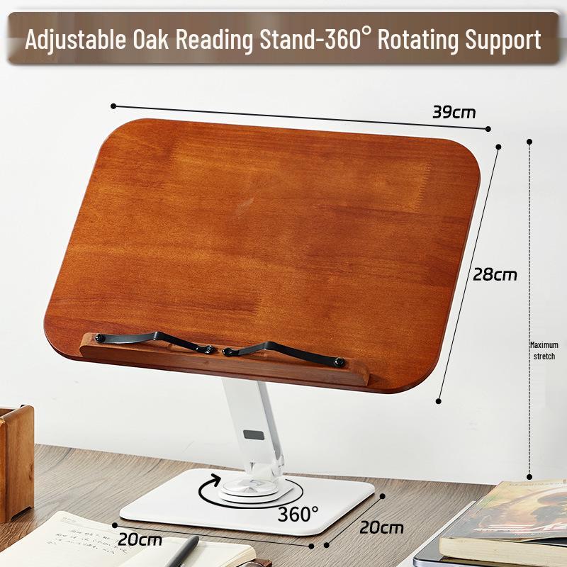 Solid Wood Rotating Reading Stand and Lifting Book Holder for Students, Children, and Desktop Use
Solid Wood Rotating Reading Stand and Lifting Book Holder for Students, Children, and Desktop Use