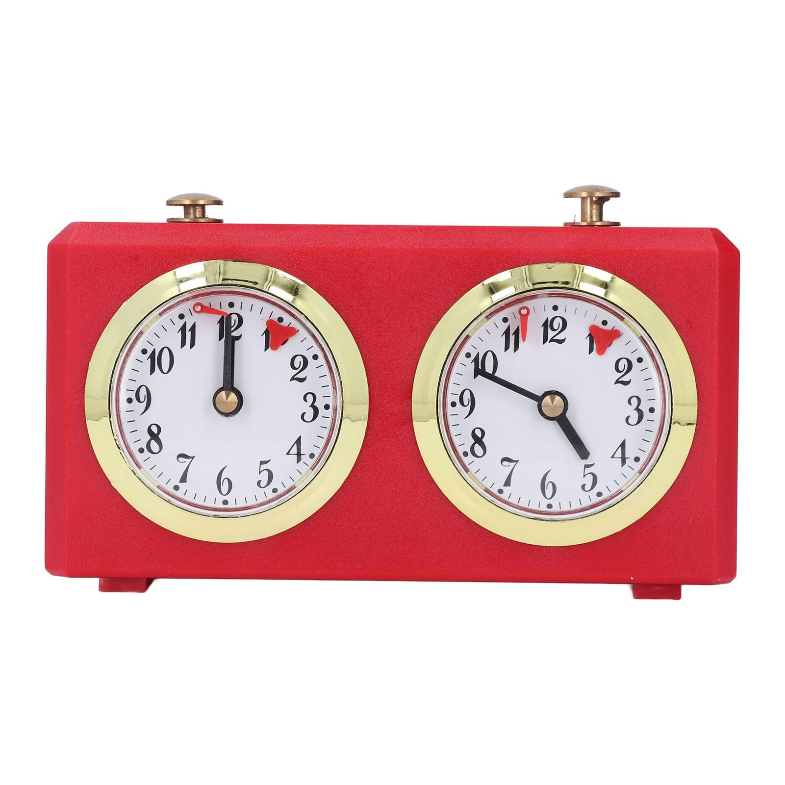 Механический международный шахматный таймер профессиональные цифровые шахматные часы не требуют батареи винтаж красный