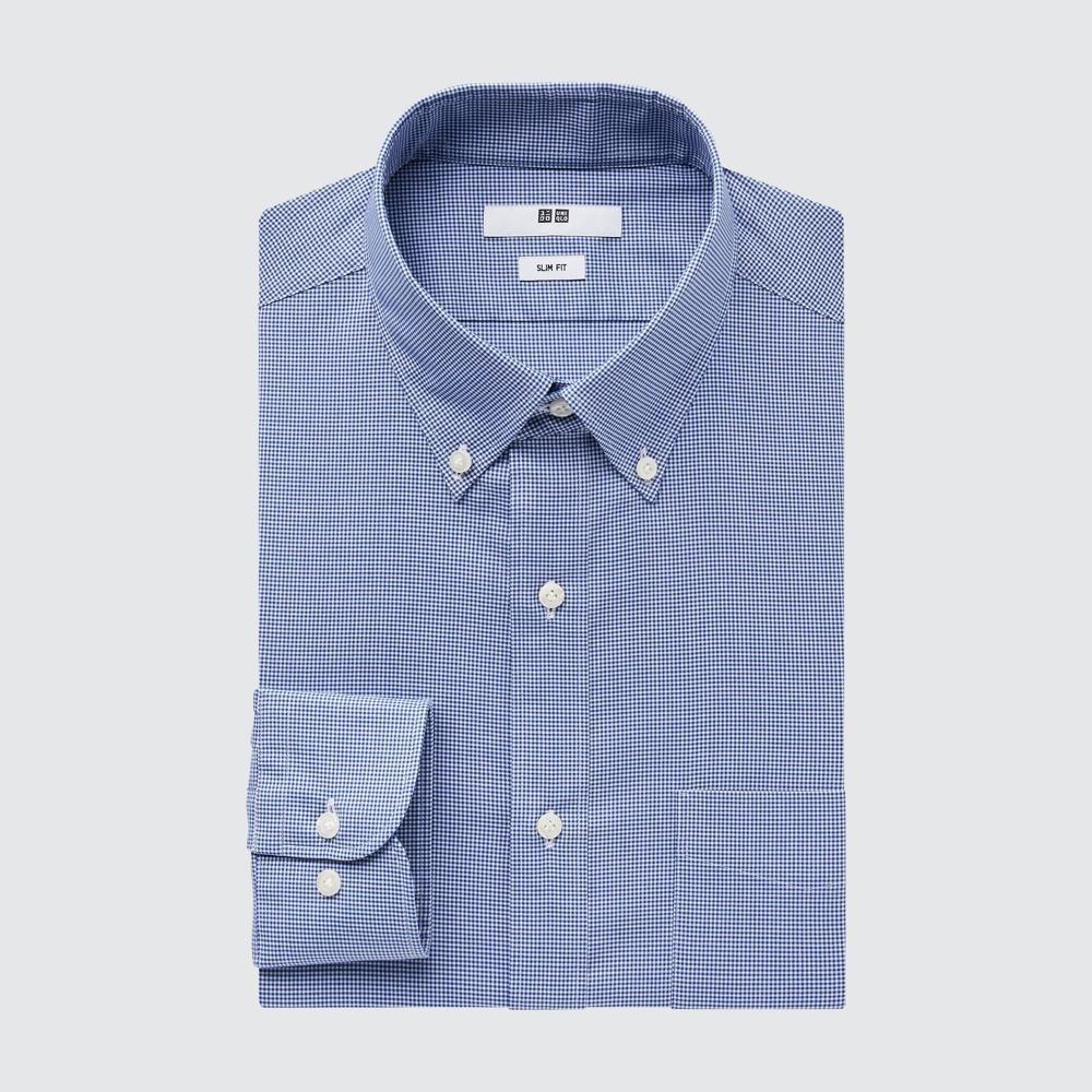 UNIQLO Easy Care Клетчатая эластичная рубашка приталенного кроя с длинными рукавами и воротником на пуговицах A
UNIQLO Easy Care Клетчатая эластичная рубашка приталенного кроя с длинными рукавами и воротником на пуговицах A