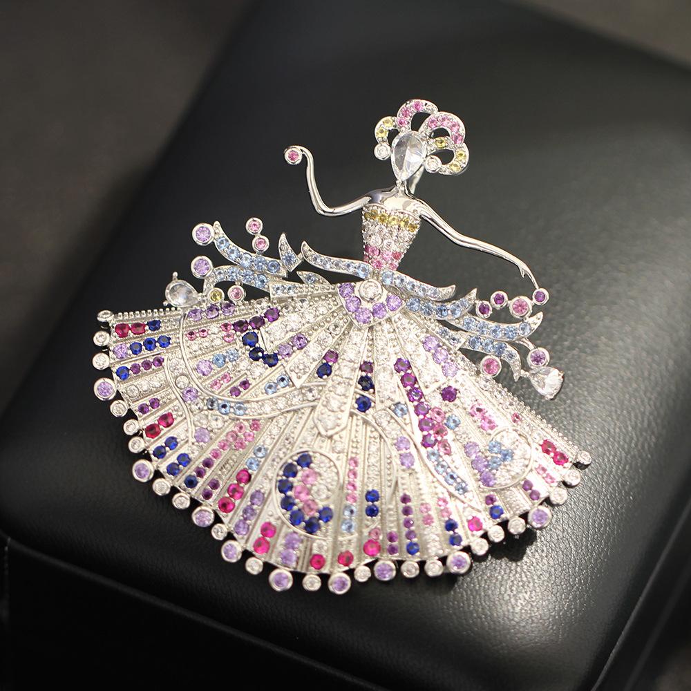 New Heavy Industry High-end Modern Ballet Dancer Brooch Light Luxury Color Diamond Modern Girl Pin Jacket Coat Accessories
New Heavy Industry High-end Modern Ballet Dancer Brooch Light Luxury Color Diamond Modern Girl Pin Jacket Coat Accessories