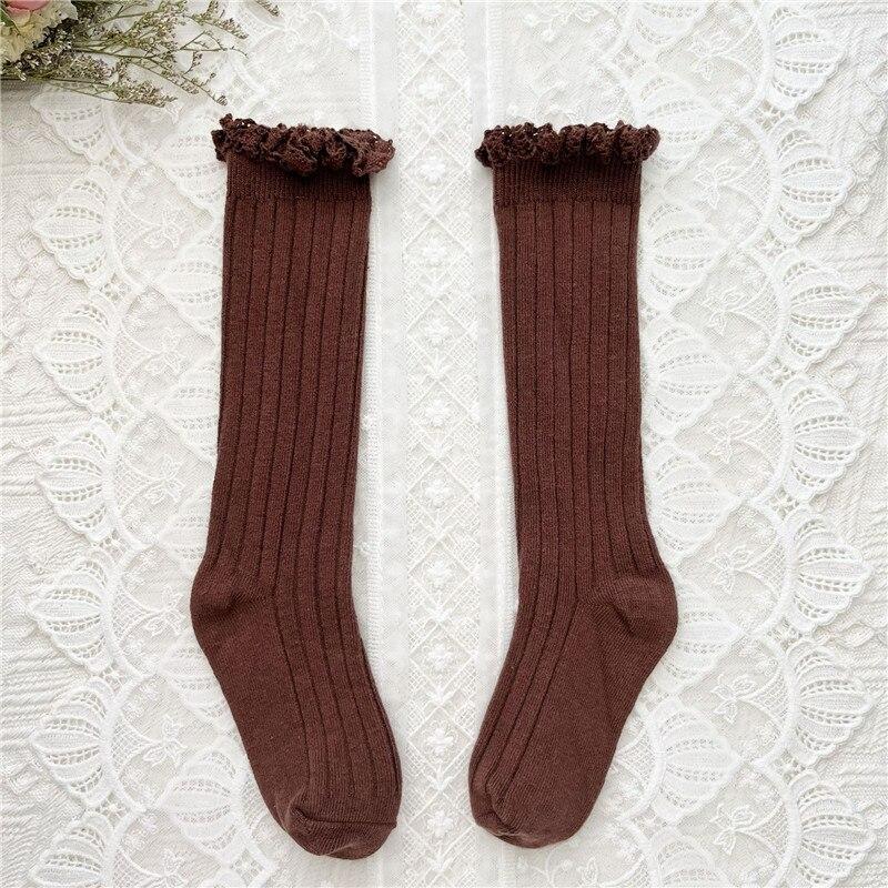 Girls Knee High Socks Baby Kids Toddlers Ruffle Long Soft Cotton Sock Lace Flower Children School Socks 5-8Years(XL) коричневий
Girls Knee High Socks Baby Kids Toddlers Ruffle Long Soft Cotton Sock Lace Flower Children School Socks 5-8Years(XL) коричневий