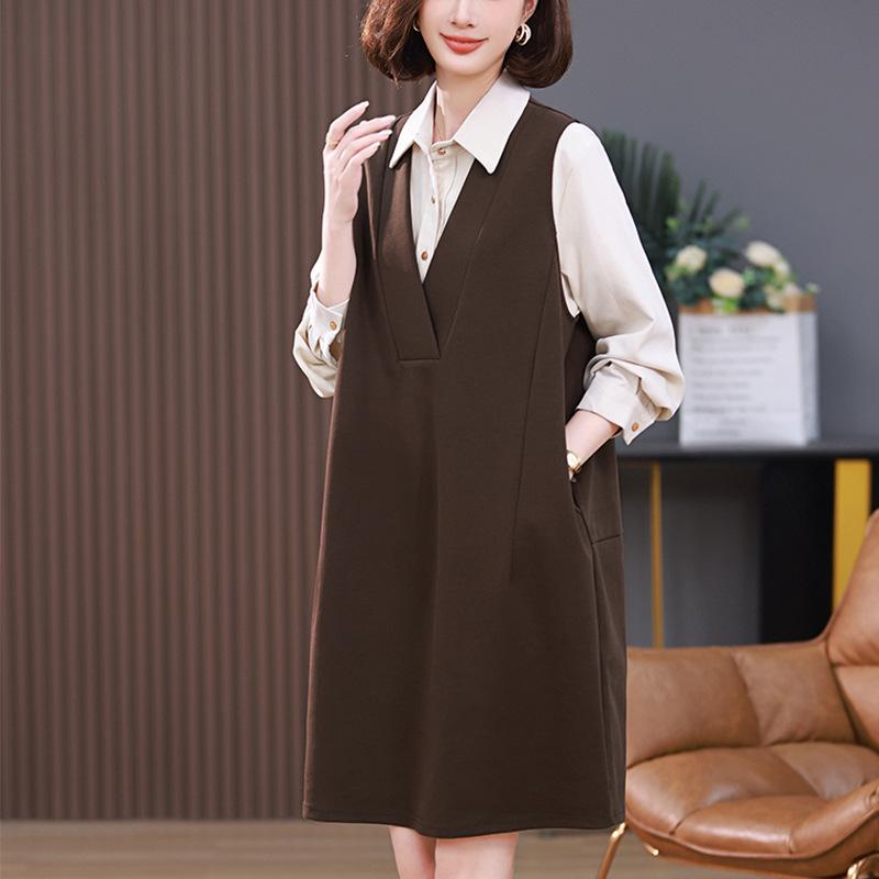 2024 French Chic Sleeveless Vest Dress: Plus Size Mother s Spring & Autumn Fashion XXL (recommended 165-190 jin)
2024 French Chic Sleeveless Vest Dress: Plus Size Mother s Spring & Autumn Fashion XXL (recommended 165-190 jin)