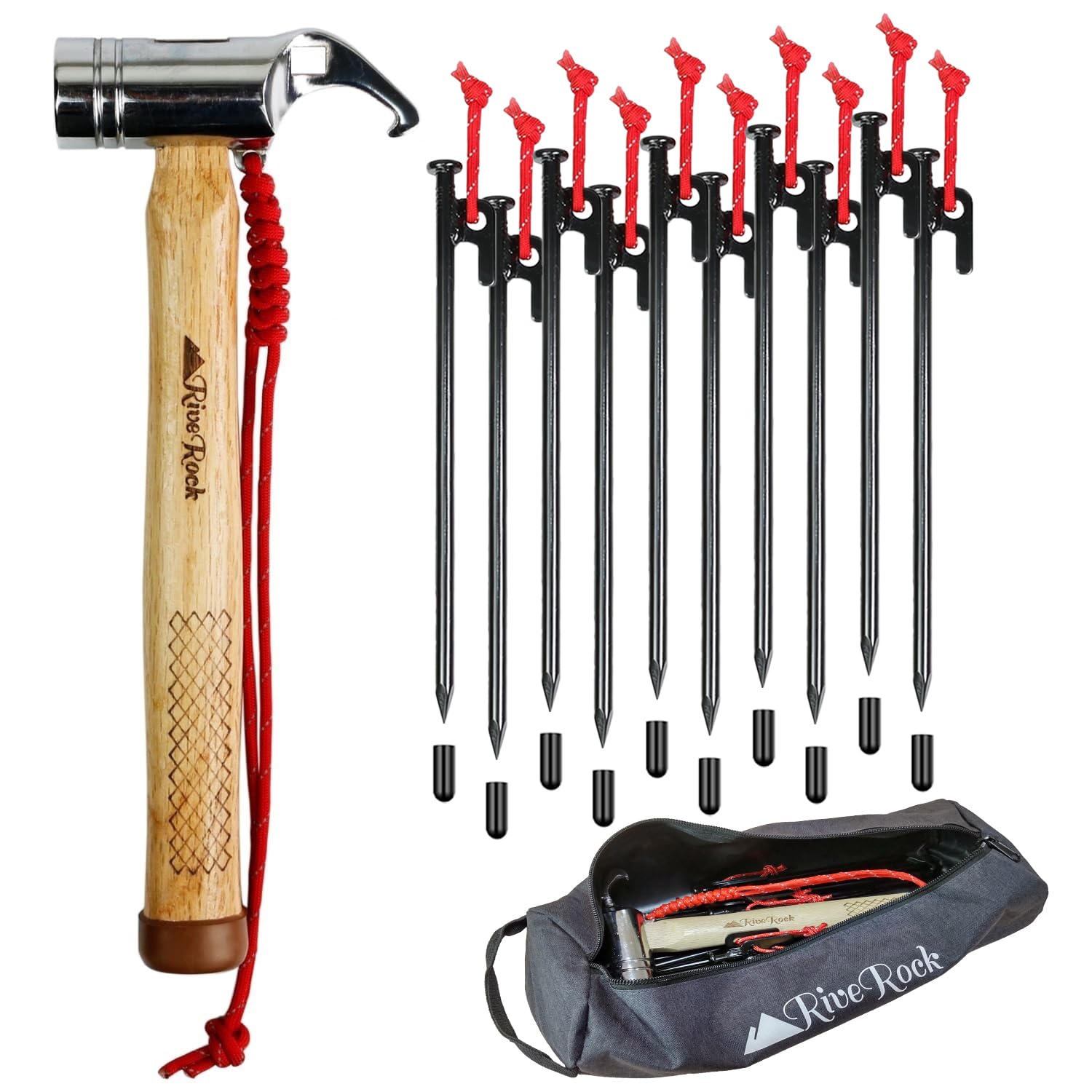 Сумка для хранения молотка RiveRock Peg Hammer с защитой, 10 светящихся прочных колышков, колышек, веревки, (Молот + + Сумка/Красный)
Сумка для хранения молотка RiveRock Peg Hammer с защитой, 10 светящихся прочных колышков, колышек, веревки, (Молот + + Сумка/Красный)