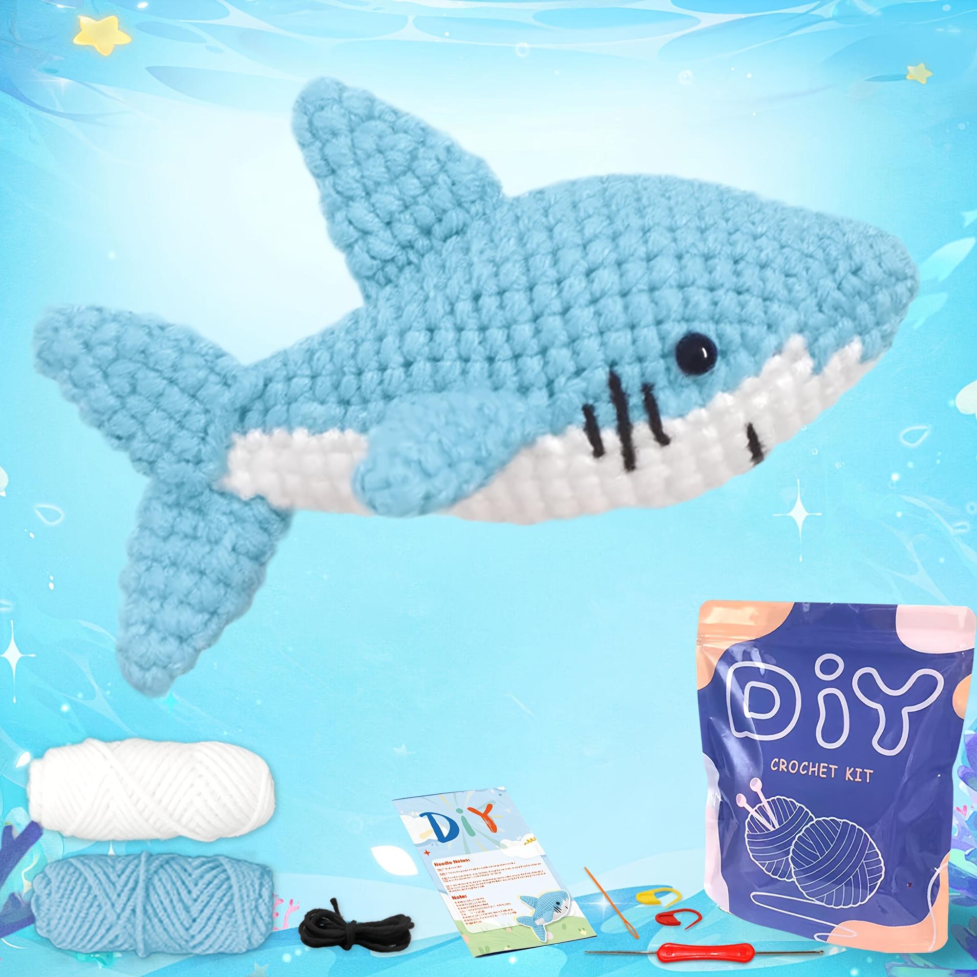 1pc Adorable Shark Amigurumi Crochet Kit for Beginners - DIY Fabric Craft with Step-by-Step Video Tutorials
1pc Adorable Shark Amigurumi Crochet Kit for Beginners - DIY Fabric Craft with Step-by-Step Video Tutorials