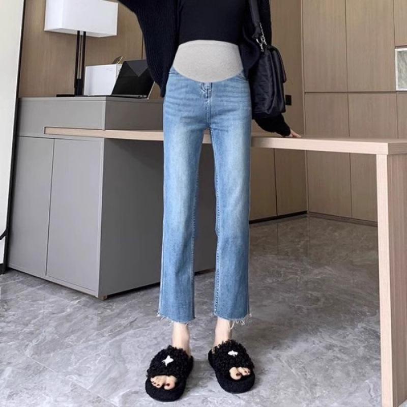 Quality Maternity Cropped Cigarette Leg Jeans with Elastic Belly Support for Spring/Autumn L синій
Quality Maternity Cropped Cigarette Leg Jeans with Elastic Belly Support for Spring/Autumn L синій