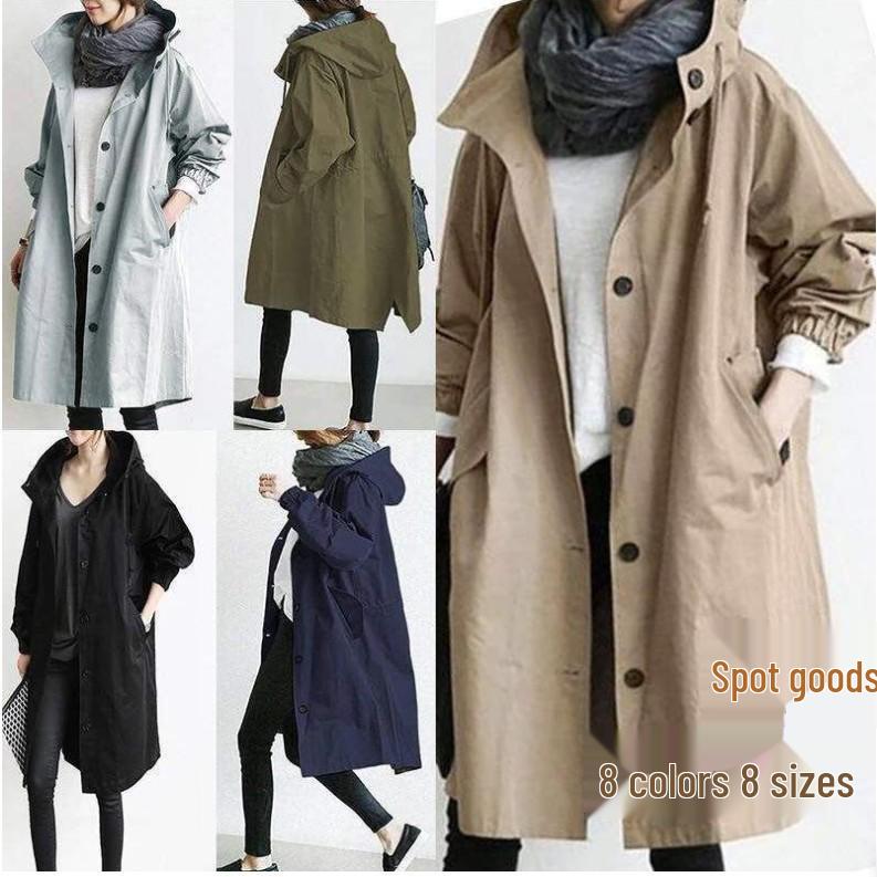 Women s Mid-Length Autumn Trench Coat - Waist-Slimming, Casual Style, Long Sleeve, Available in 8 Colors and Sizes 2XL
Women s Mid-Length Autumn Trench Coat - Waist-Slimming, Casual Style, Long Sleeve, Available in 8 Colors and Sizes 2XL