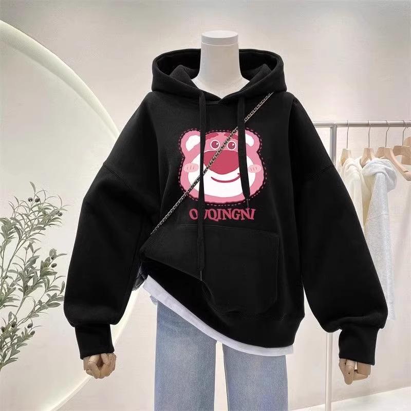 Модные и милые Худи с принтом мультфильма и аниме Lots-o -Huggin Bear для мужчин и женщин, осенняя и зимняя одежда для взрослых, Худи S чёрный
Модные и милые Худи с принтом мультфильма и аниме Lots-o -Huggin Bear для мужчин и женщин, осенняя и зимняя одежда для взрослых, Худи S чёрный