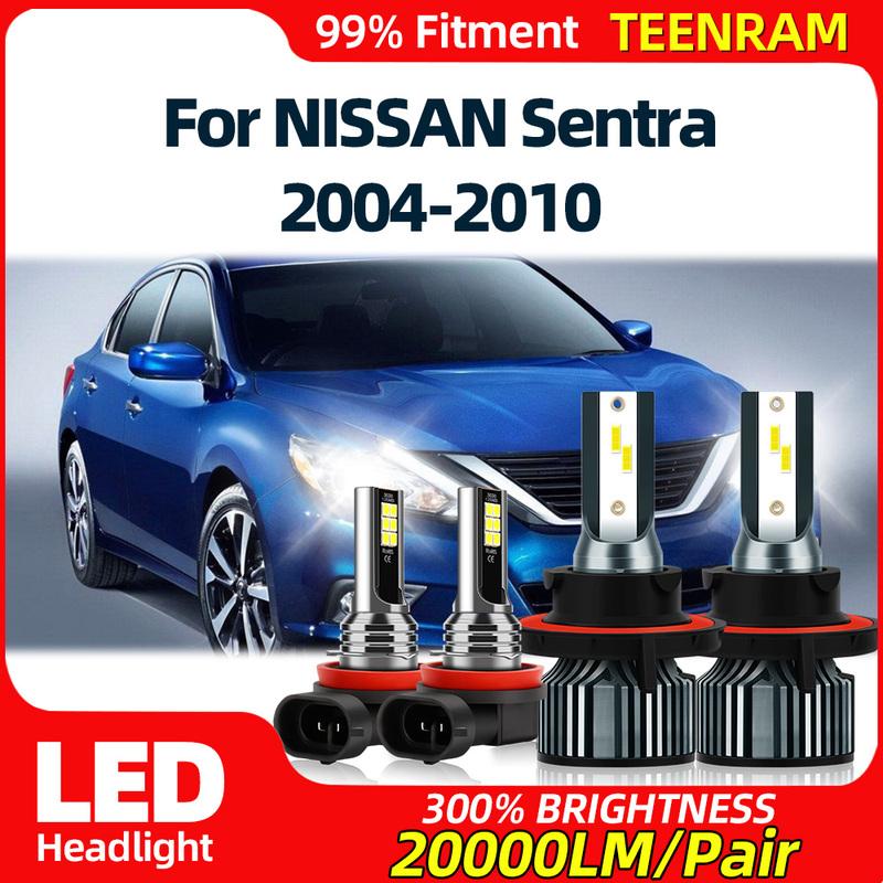 LED Headlight Bulbs 40000LM Plug-N-Play Auto Lamps 6000K High Low Beam Fog Light For NISSAN Sentra 2004-2006 2007 2008 2009 2010 High Low Beam 2PCS
LED Headlight Bulbs 40000LM Plug-N-Play Auto Lamps 6000K High Low Beam Fog Light For NISSAN Sentra 2004-2006 2007 2008 2009 2010 High Low Beam 2PCS